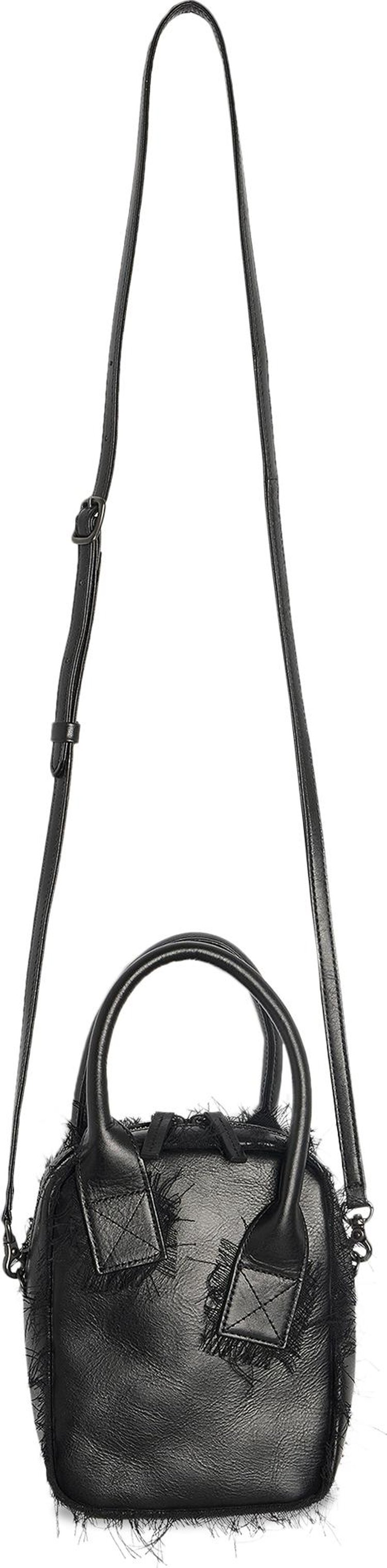 Y's Asymmetric Handle Shoulder Bag 'Black'