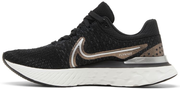 Nike Wmns React Infinity Run Flyknit 3 Black Metallic Copper
