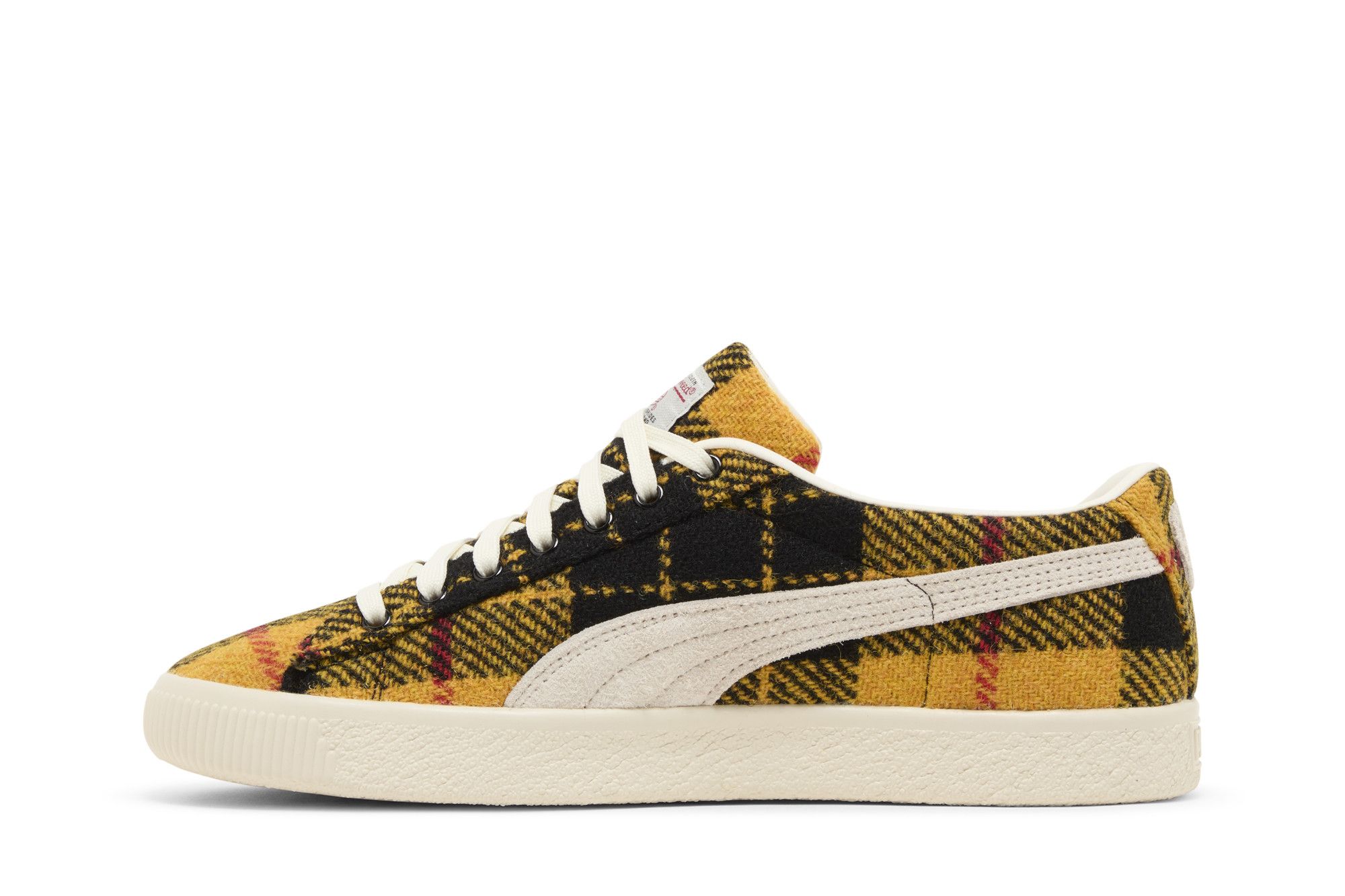 Size 10.5 Harris Tweed x Suede Vintage Tartan Yellow