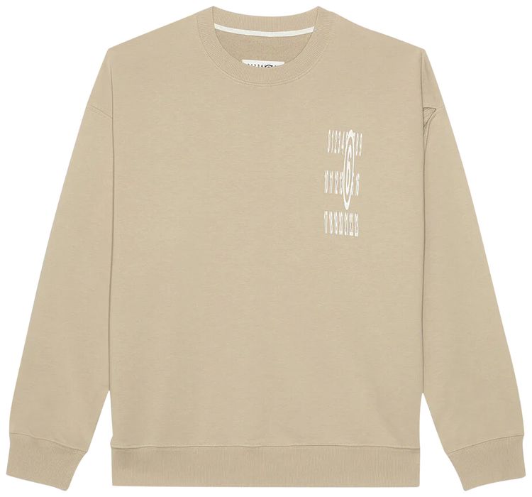 MM6 Maison Margiela Light Jersey Sweatshirt Sand Beige