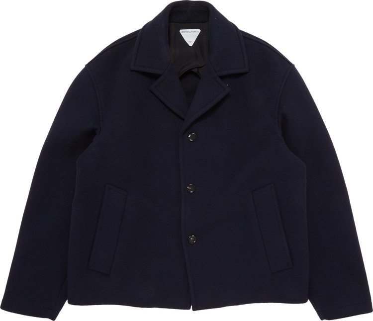 Bottega Veneta Double Wool Cashmere Blouson Navy