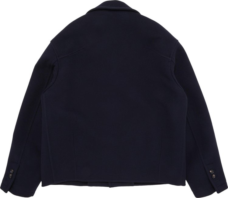 Bottega Veneta Double Wool Cashmere Blouson Navy