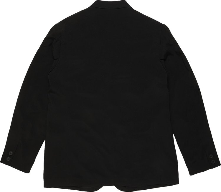 Yohji Yamamoto Pour Homme 6 Button Jacket Black