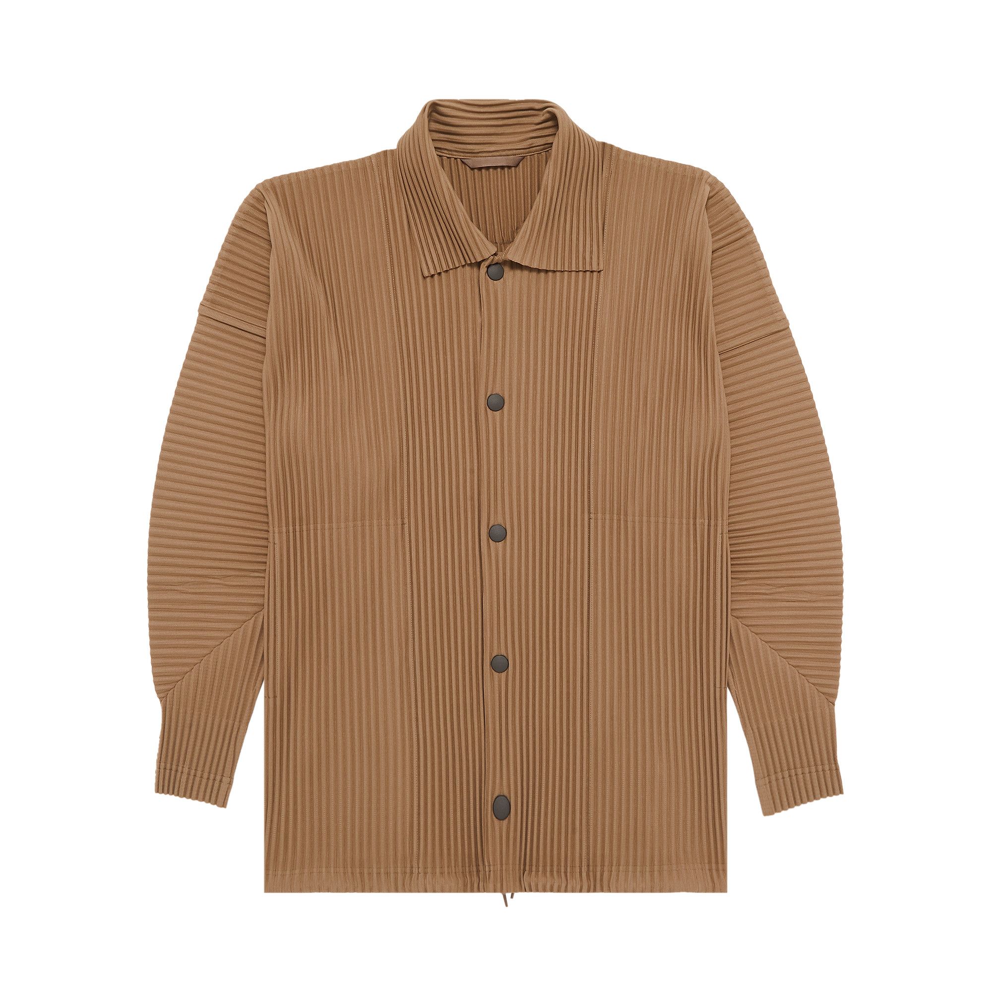 Buy Homme Plissé Issey Miyake MC February Blouson 'Cinnamon Beige