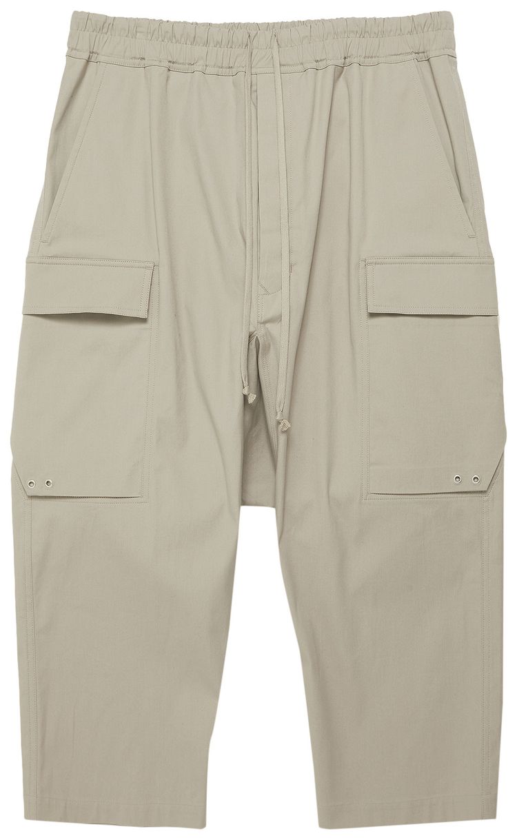 Rick Owens Cargo Cropped Pants Pearl