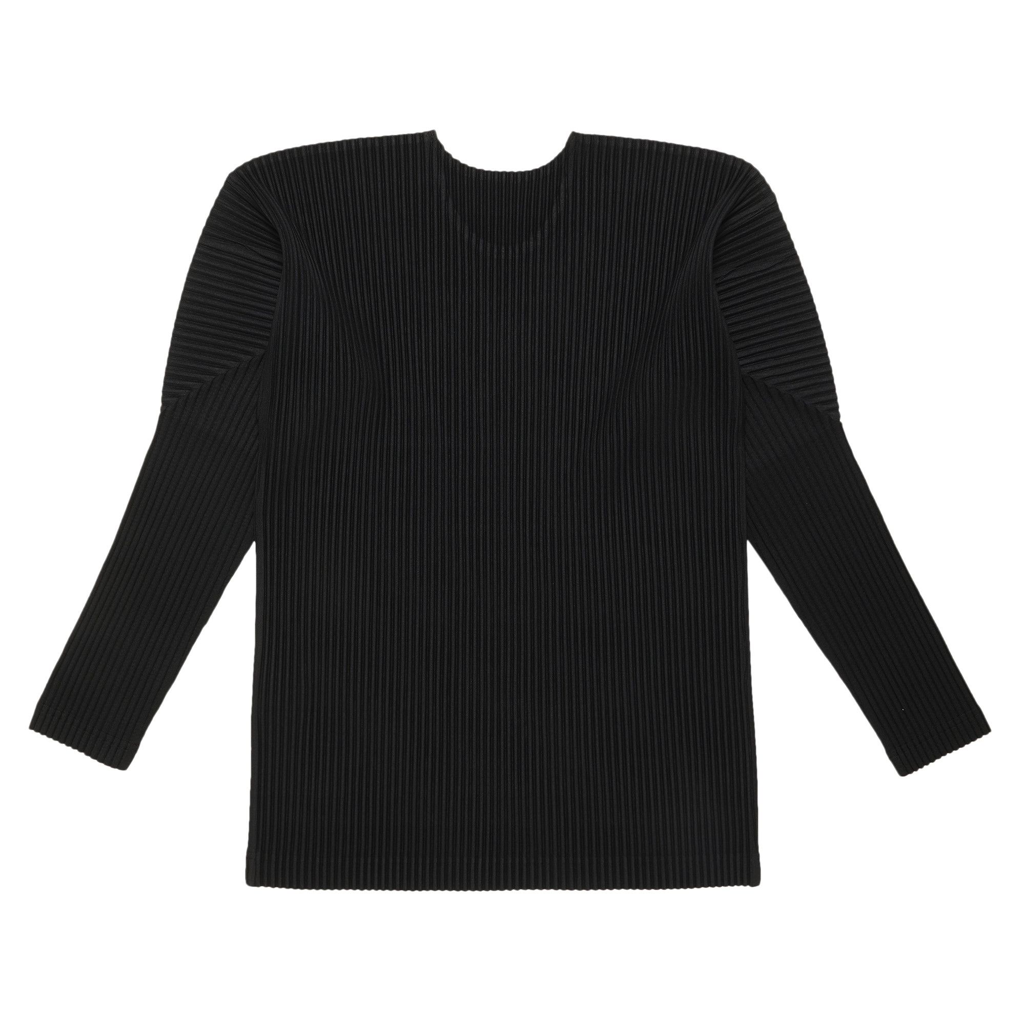 HOMME PLISSE ISSEY MIYAKE｜ (HP49JK421-15) HOMME PLISSÉ Issey Miyake - Pleated Sweatshirt in Black
