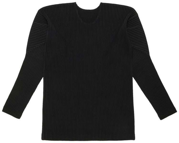Homme Plisse Issey Miyake Basics Long Sleeve Top Black
