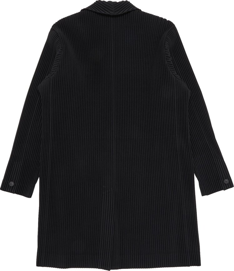 Homme Plisse Issey Miyake Basics Long Jacket Black