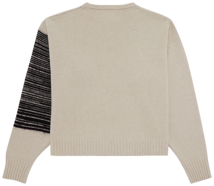 Enfants Riches Deprimes October All Over Crewneck Sweater OatBlack