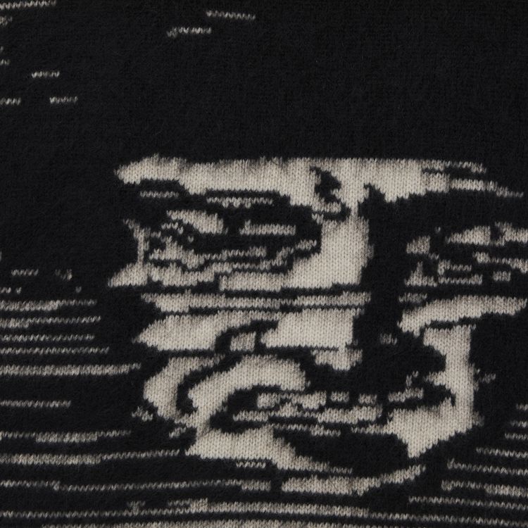 Enfants Riches Deprimes October All Over Crewneck Sweater OatBlack