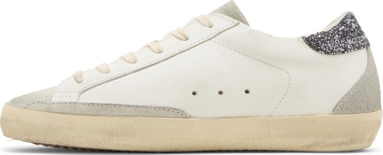 Golden Goose Wmns Superstar White Grey Glitter