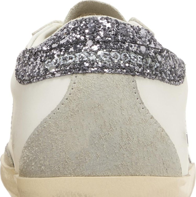 Golden Goose Wmns Superstar White Grey Glitter