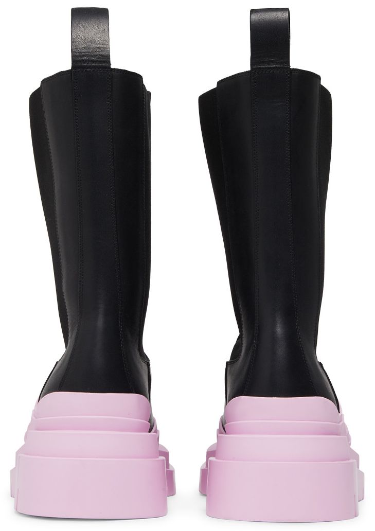 Bottega Veneta Wmns Tire Boot Black Gloss