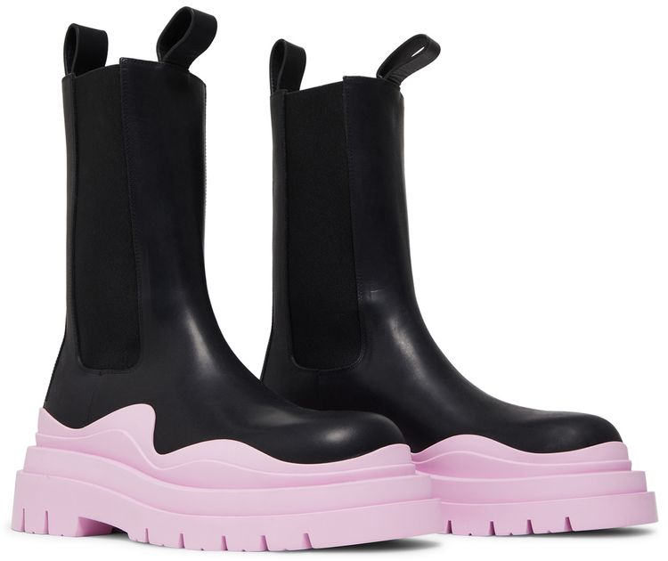 Bottega Veneta Wmns Tire Boot Black Gloss