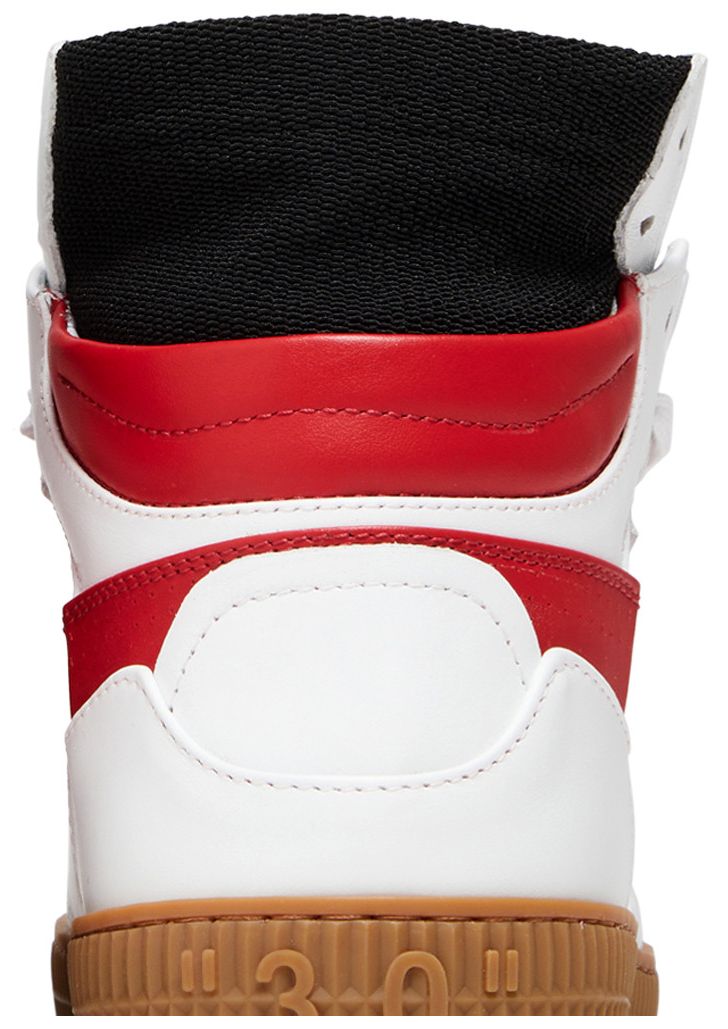 Off White Off Court 30 High White Red Gum