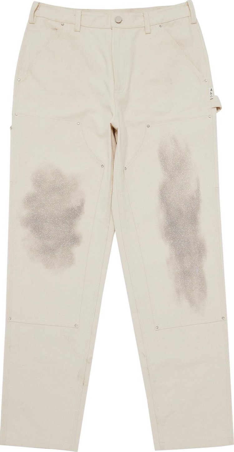 Advisory Board Crystals Double Knee Pant White