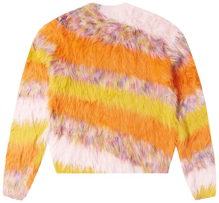 Acne Studios Diagonal Stripes Sweaters OrangeMulticolor