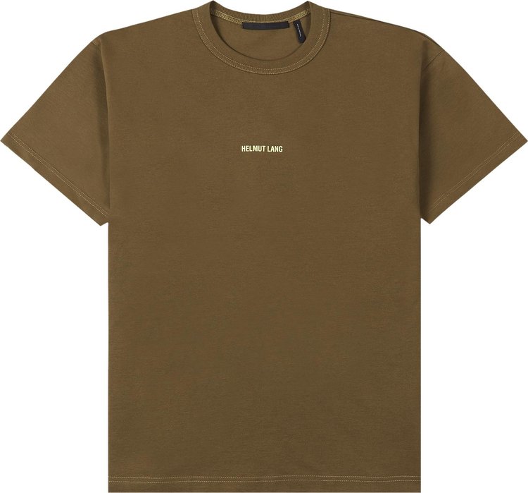 Helmut Lang Box Logo T-Shirt 'Olive Green'