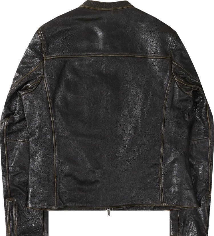 Diesel L Cobbe Moto Leather Jacket Black