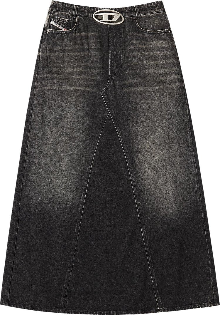 Diesel De Pago S3 Denim Skirt Black