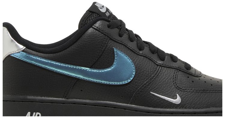 Nike Air Force 1 07 Black Blue Lightning