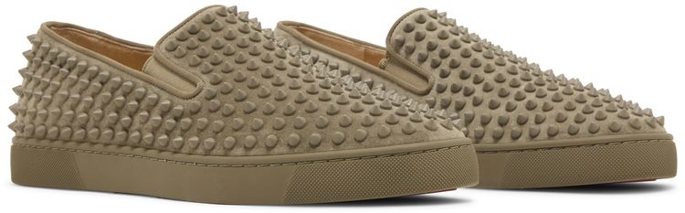 Christian Louboutin Roller Boat Flat Green Pepper