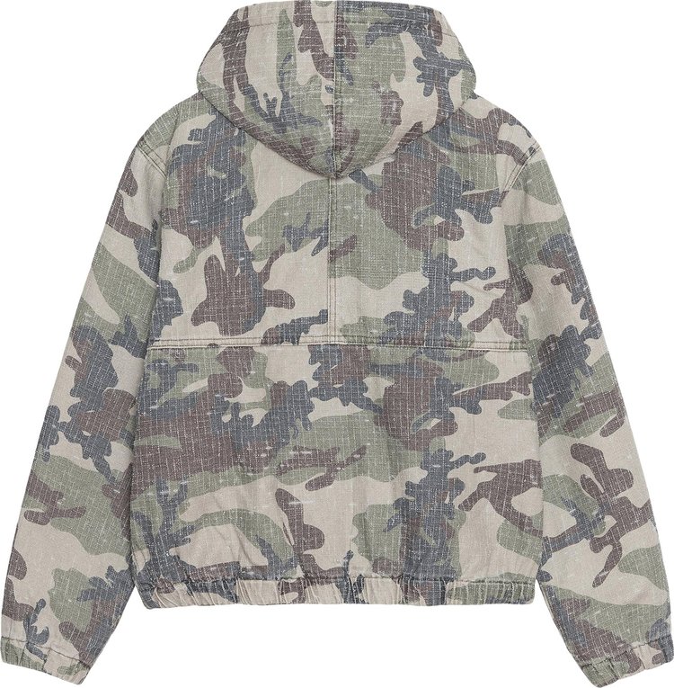 Stussy Needlepunch Work Jacket Woodland Camo