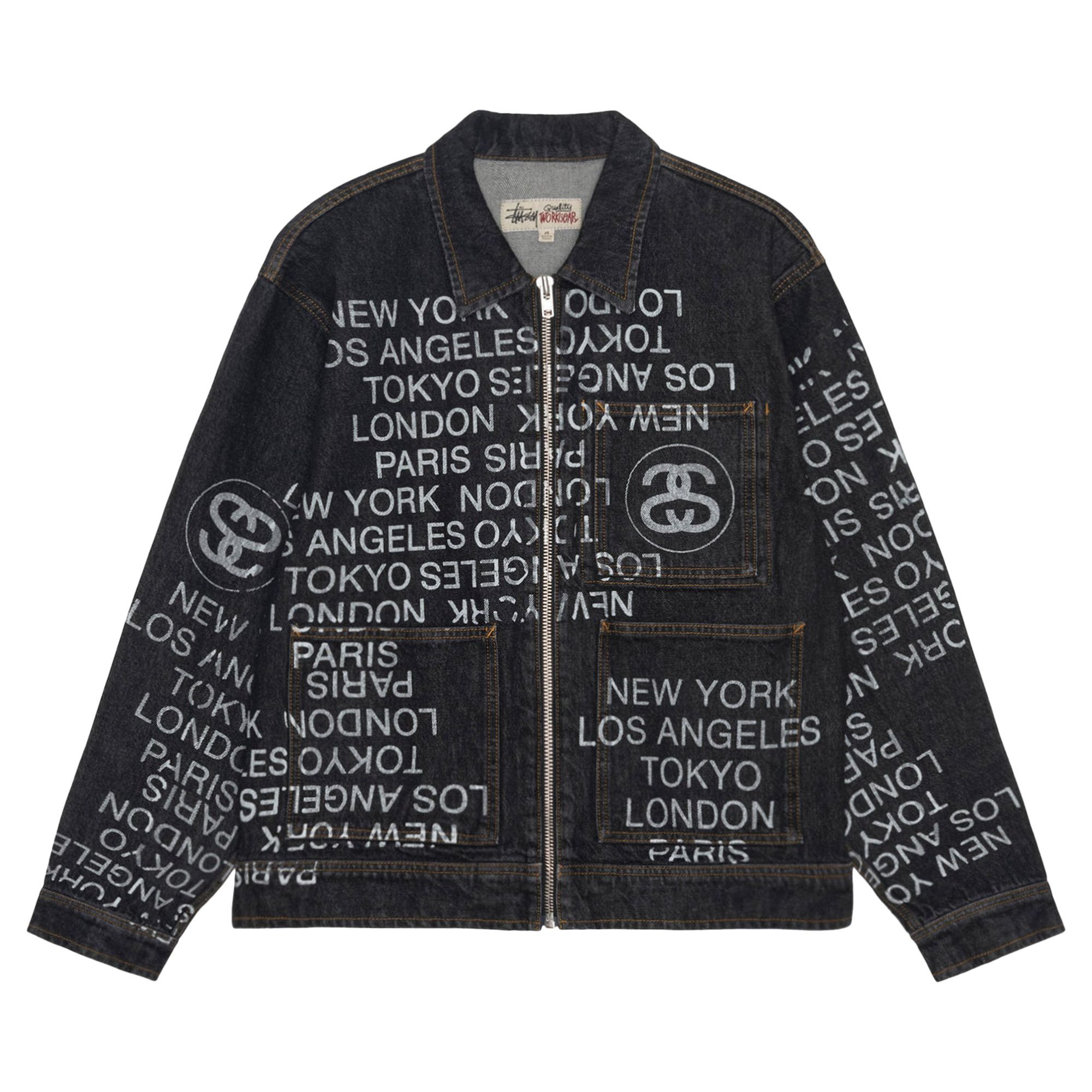 商品画像：Relaxed Jean Denim in black – Stüssy 3
