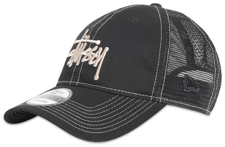 Stussy New Era 9Twenty Basic Trucker Black