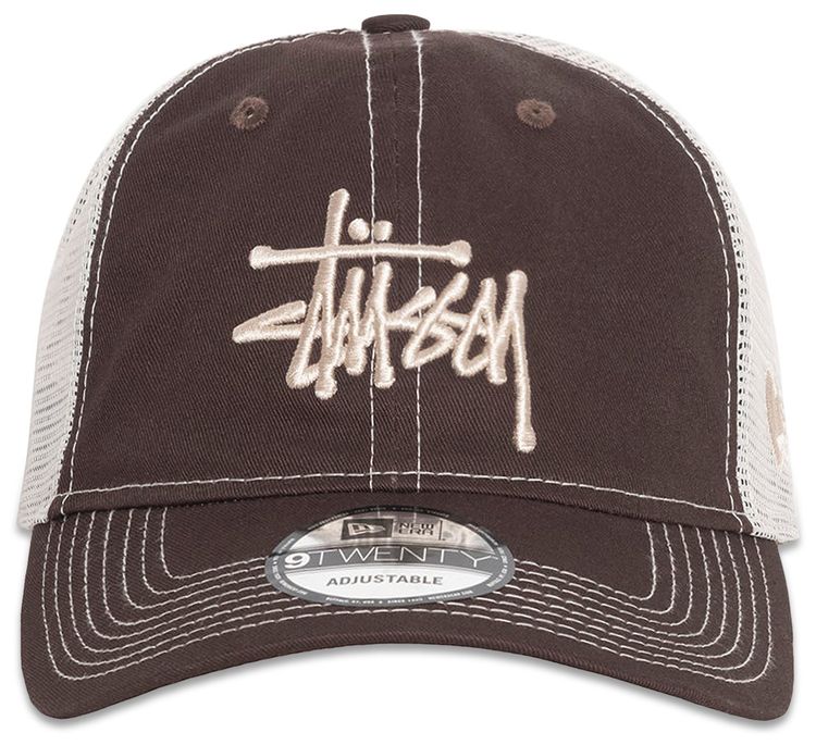 Stussy New Era 9Twenty Basic Trucker Brown