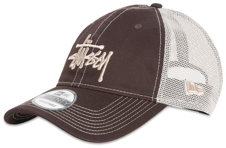 Stussy New Era 9Twenty Basic Trucker Brown
