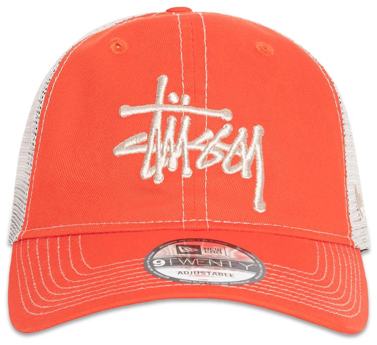 Stussy New Era 9Twenty Basic Trucker Orange