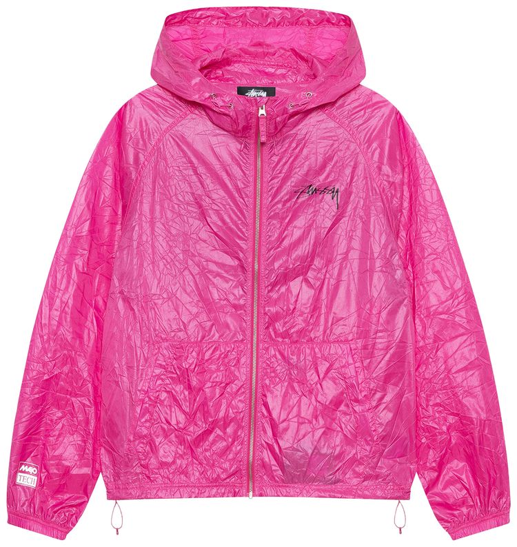 Stussy Beach Wrinkled Nylon Shell Magenta