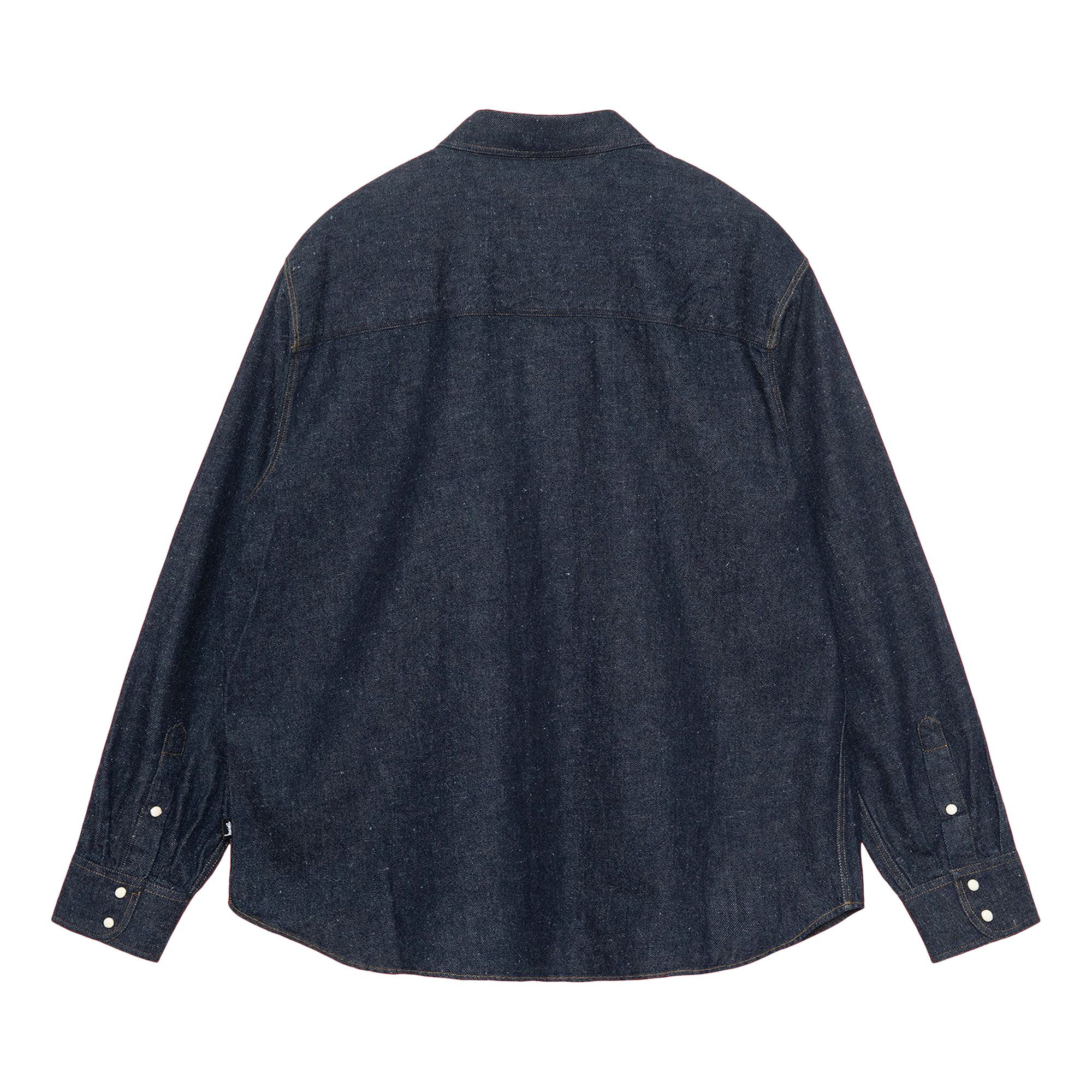 Buy Stussy Boxy Western Denim Shirt 'Dark Denim' - 1110320