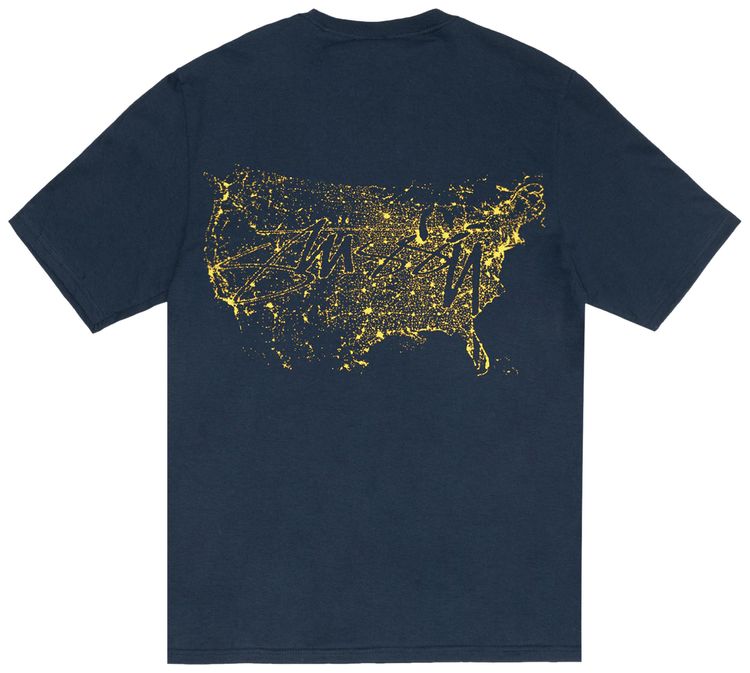 Stussy Night Lights Tee Navy