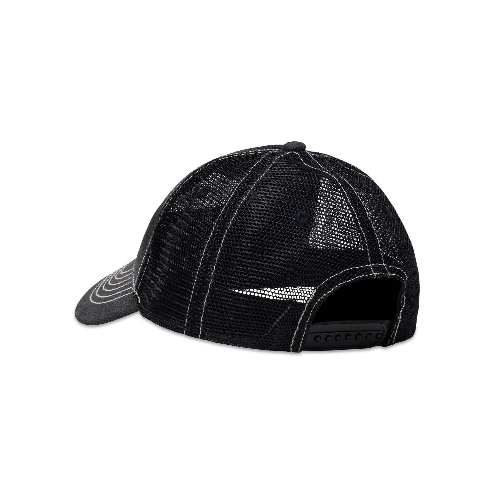 Buy Stussy Low Pro Trucker Cut-Out Leather Snapback 'Black