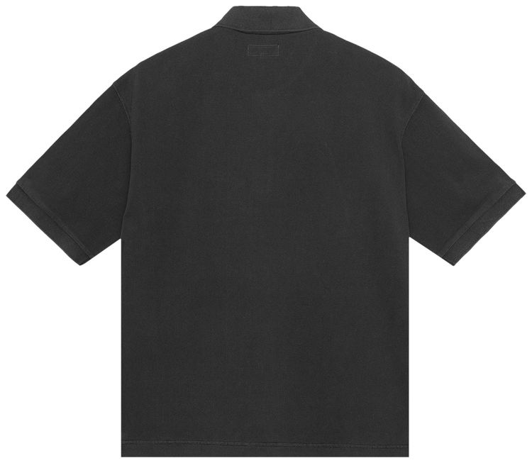 Stussy Pigment Dyed Pique Polo Black