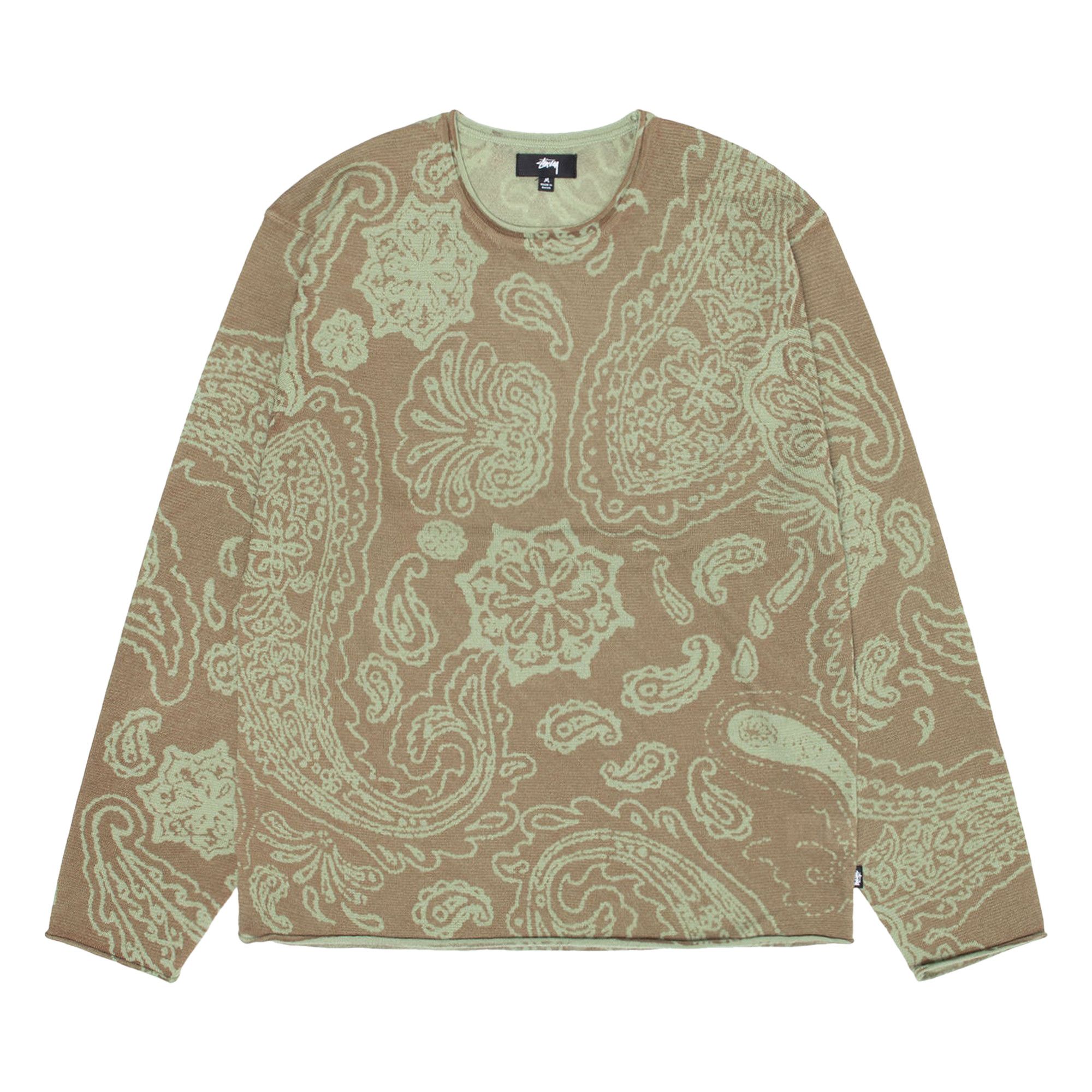 Buy Stussy Paisley Sweater 'Brown' - 117213 BROW | GOAT