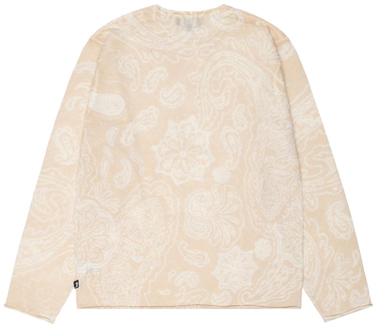 Stussy Paisley Sweater Natural