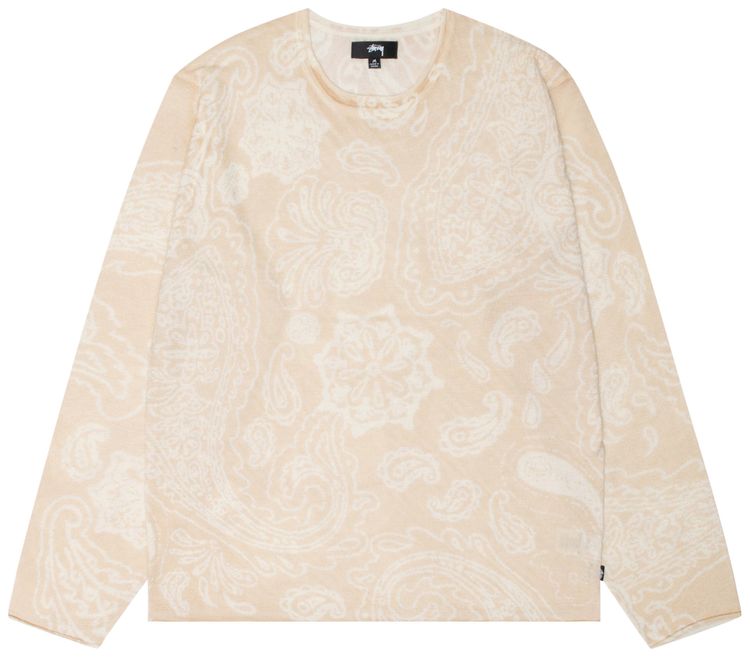 Stussy Paisley Sweater Natural
