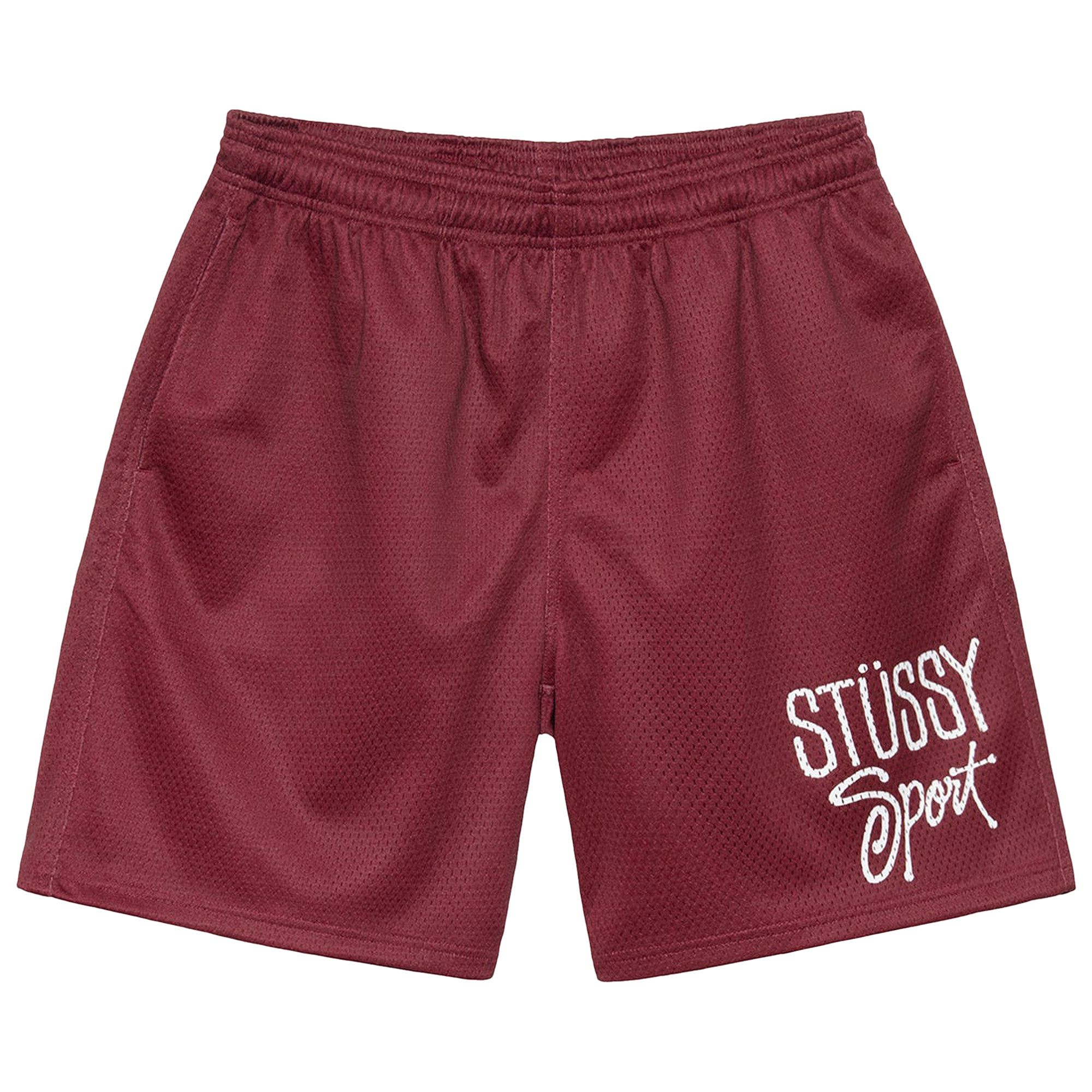 Buy Stussy Mesh Short Sport Maroon 112307 MARO GOAT UK