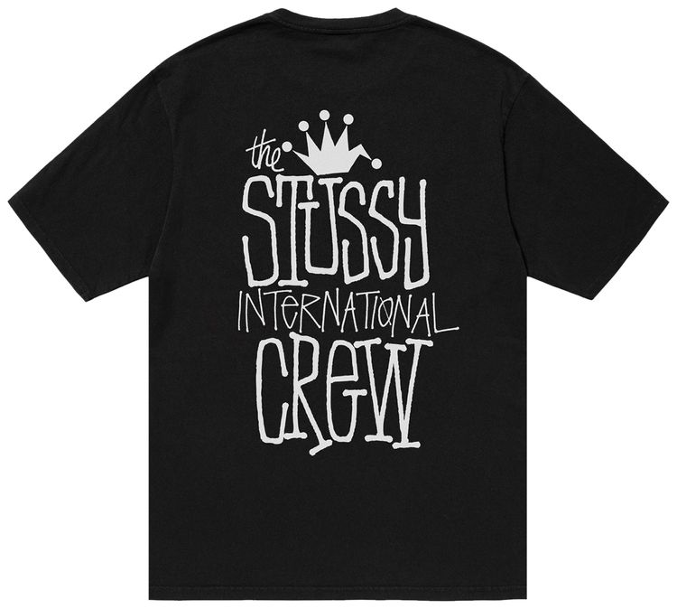 Stussy Crown International Tee Black