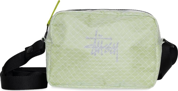 Stussy Ripstop Overlay Side Pouch 'Lime'
