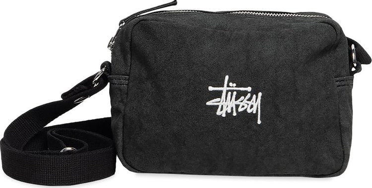 Stussy Ripstop Overlay Side Pouch 'Washed Black'