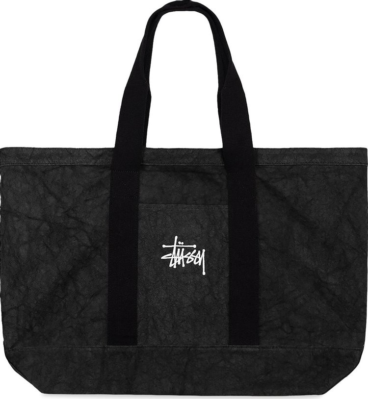 Stussy Ripstop Overlay Extra Large Tote Bag 'Washed Black'