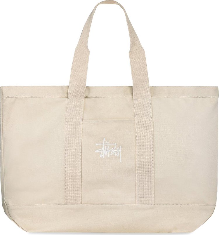 Stussy Ripstop Overlay Extra Large Tote Bag 'Natural'