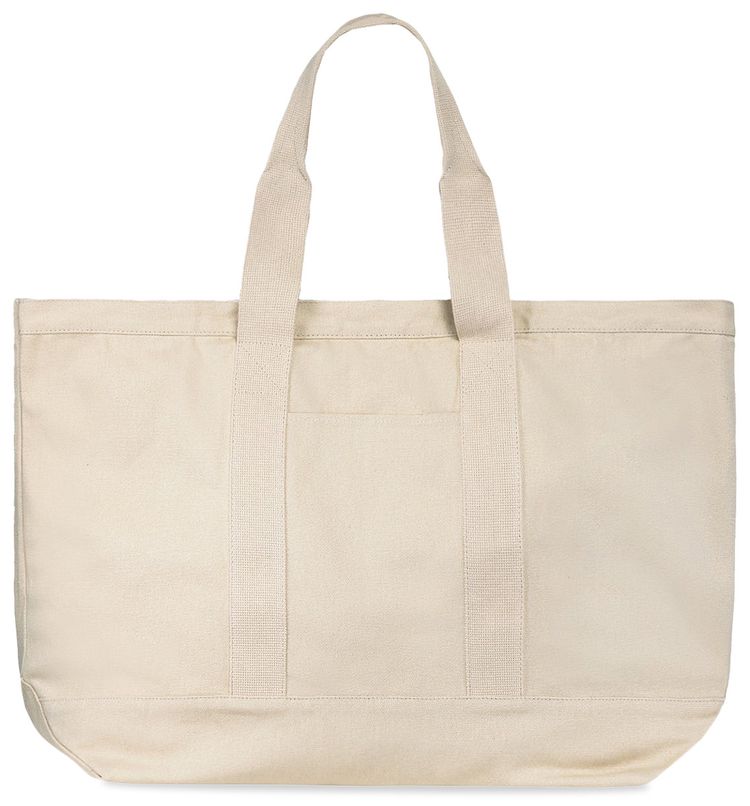 Stussy Ripstop Overlay Extra Large Tote Bag Natural