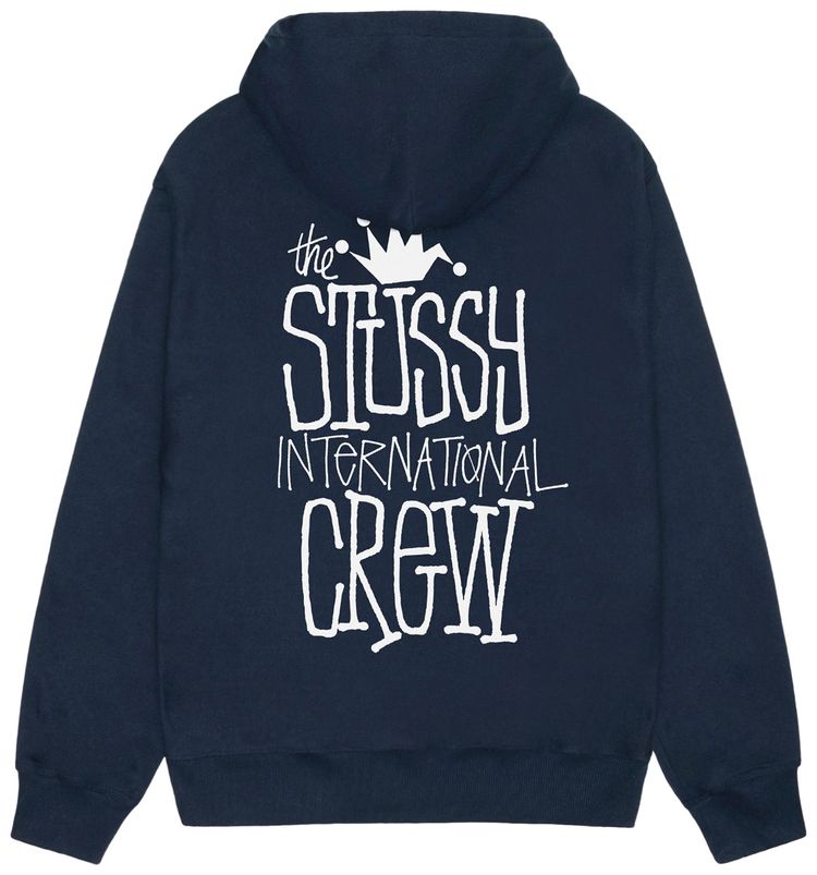 Stussy Crown International Hoodie Navy