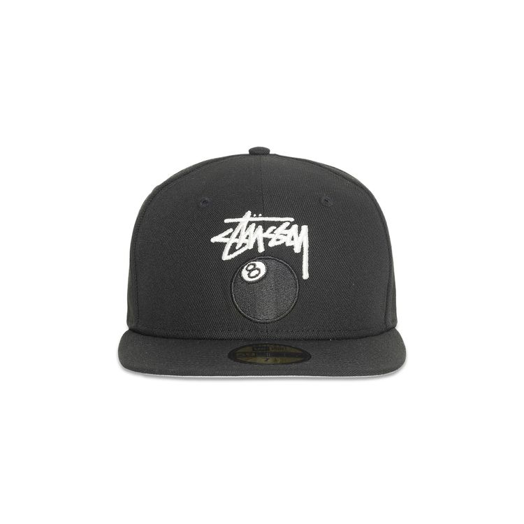 Stussy New Era 59Fifty 8 Ball Stock Black