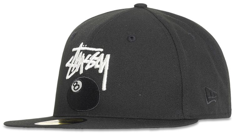 Stussy New Era 59Fifty 8 Ball Stock Black